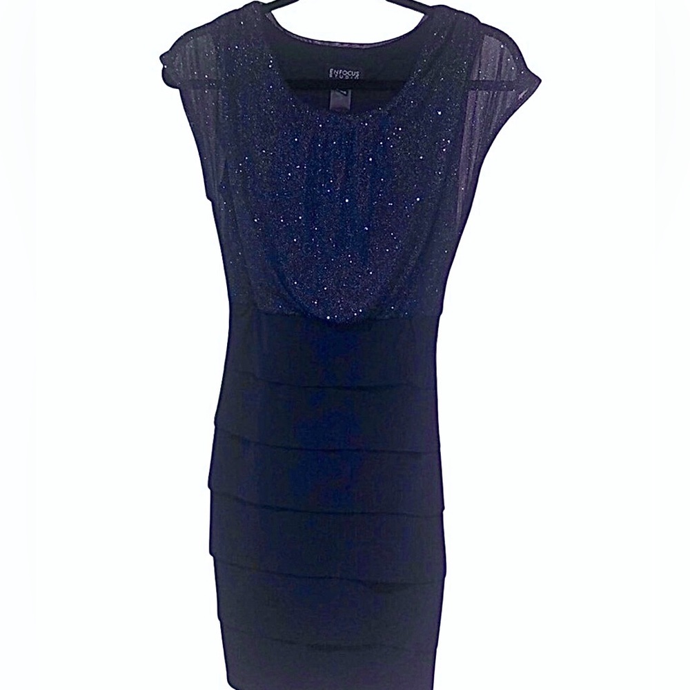 Blue cocktail dress